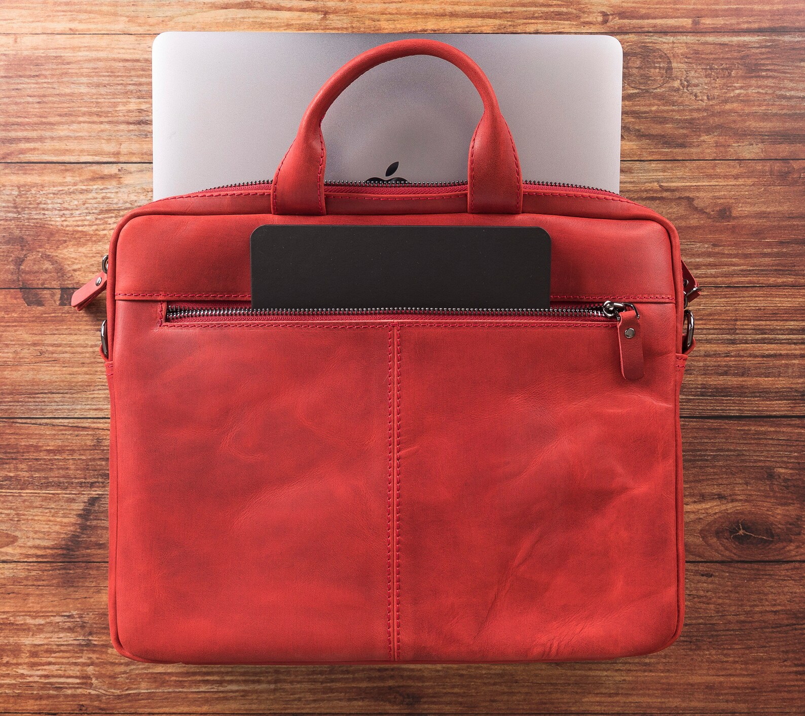 Laptop Leather Bag 13 Leather Laptop Bag Full Grain Etsy