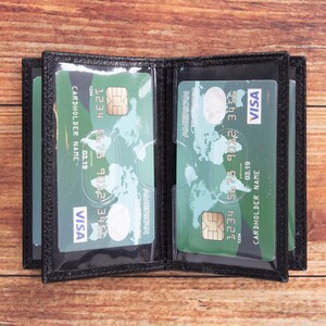 Visitekaarthouder, aangepaste portemonnee voor mannen, gepersonaliseerde dubbele portemonnee, gegraveerde portemonnee, monogram geldhoes, creditcardhouder, cadeau