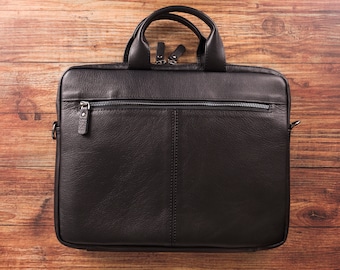 Leather Laptop Bag, 13" Laptop Bag, Full Grain Leather Laptop Sleeve, Personalized Protective Laptop Cover, Shoulder Laptop Bag, Gift