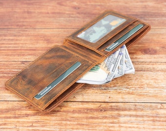 Personalized Wallet, Leather Wallet, Custom Wallet, Mens Gift, Business Card Holder, Credit Card Case, Boyfriend Gift, Handmade Wallet