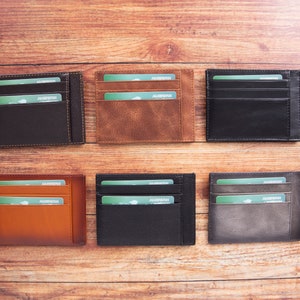 Minimalistische Brieftasche, Handgefertigte Brieftasche, schlanke Brieftasche Frauen, schlanker Kartenhalter, Kartenhalter aus Leder, Visitenkartenhalter aus Leder
