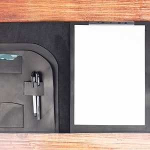 Personalized Leather Portfolio, Leather Documents Holder, Travel Organizer, Leather Notepad Case, Leather Organizer, Leather Portfolio Cover