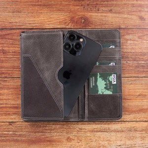 Creditcardhouder, portemonnee voor visitekaartjes, handgemaakt leer gepersonaliseerd cadeau, huwelijkscadeau, herenportemonnee, damescadeau, leren etui