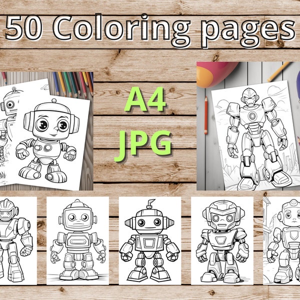 Robot Printable - Etsy