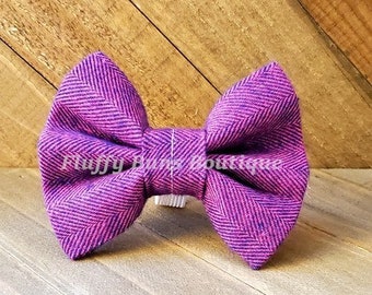 Purple - Dog Bow Tie