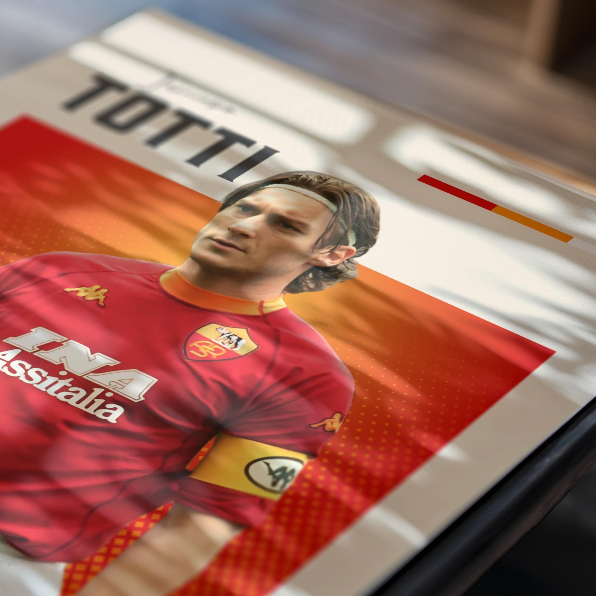 Retro Vibes Poster of Francesco Totti | Roma Legend | A3 & A4