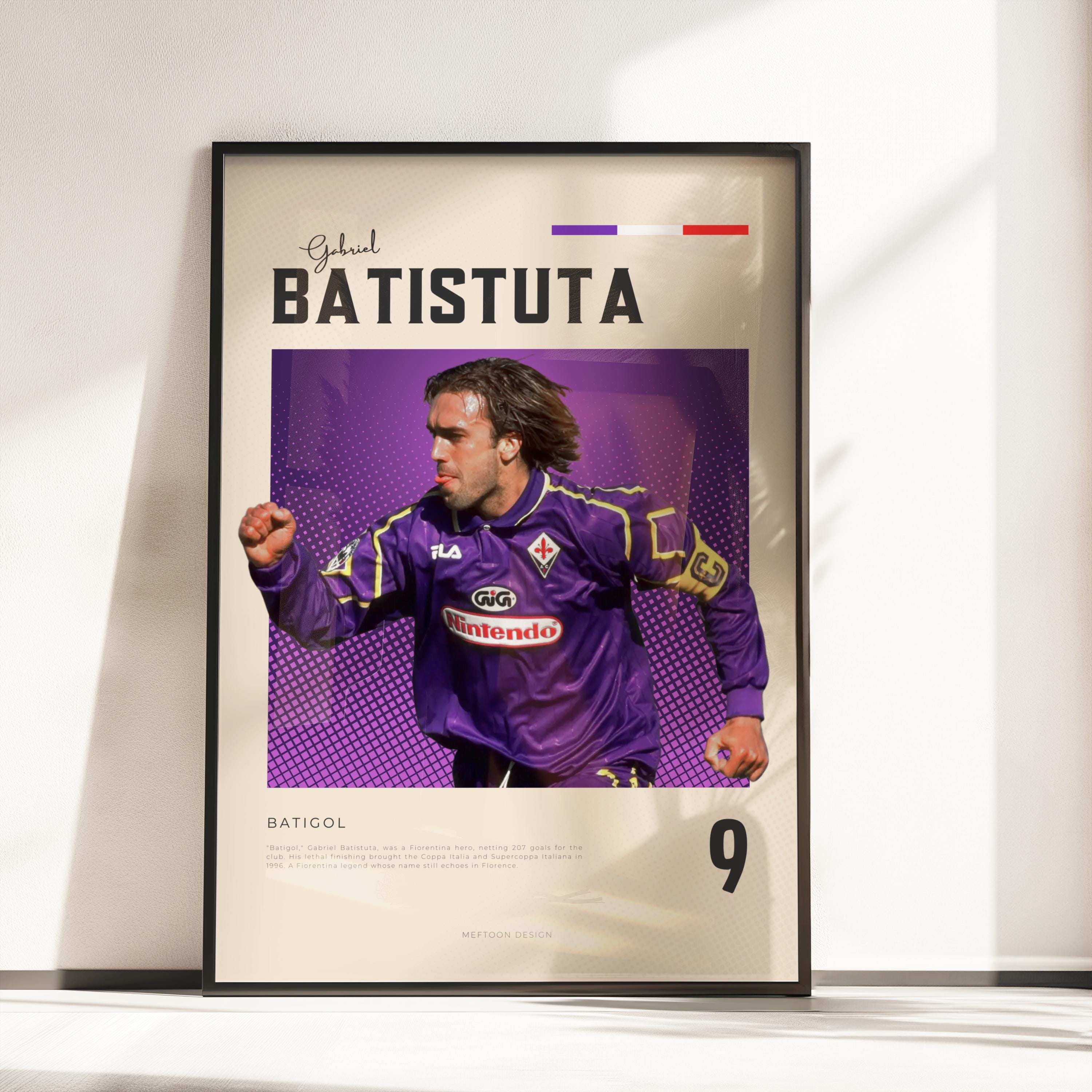 Batistuta Fiorentina Jersey - Etsy