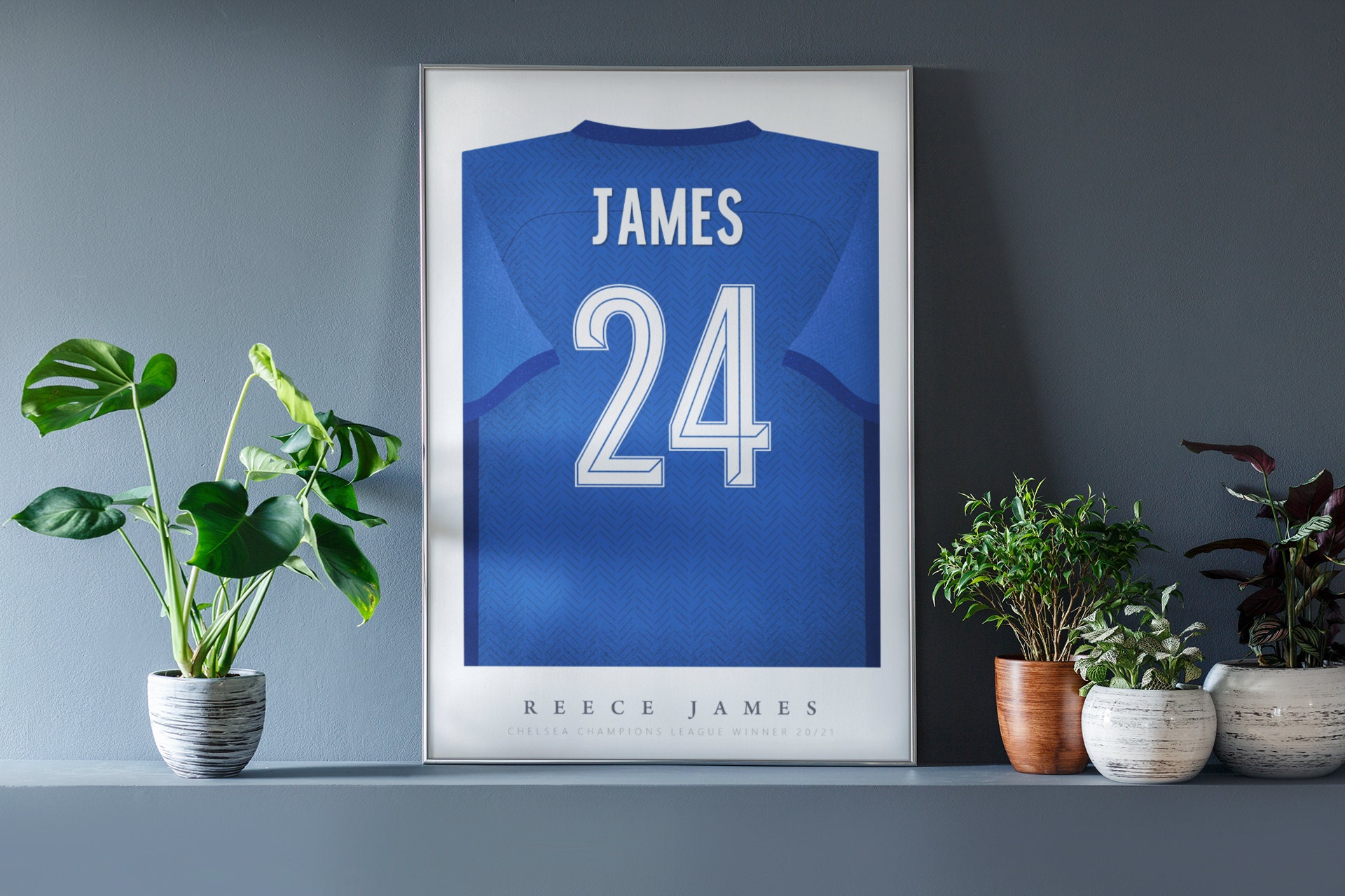 Reece James Shirt Poster • Chelsea 20/21 • Retro • Artwork • Football • Gift • For Him • For Boyfriend • For Football Fan