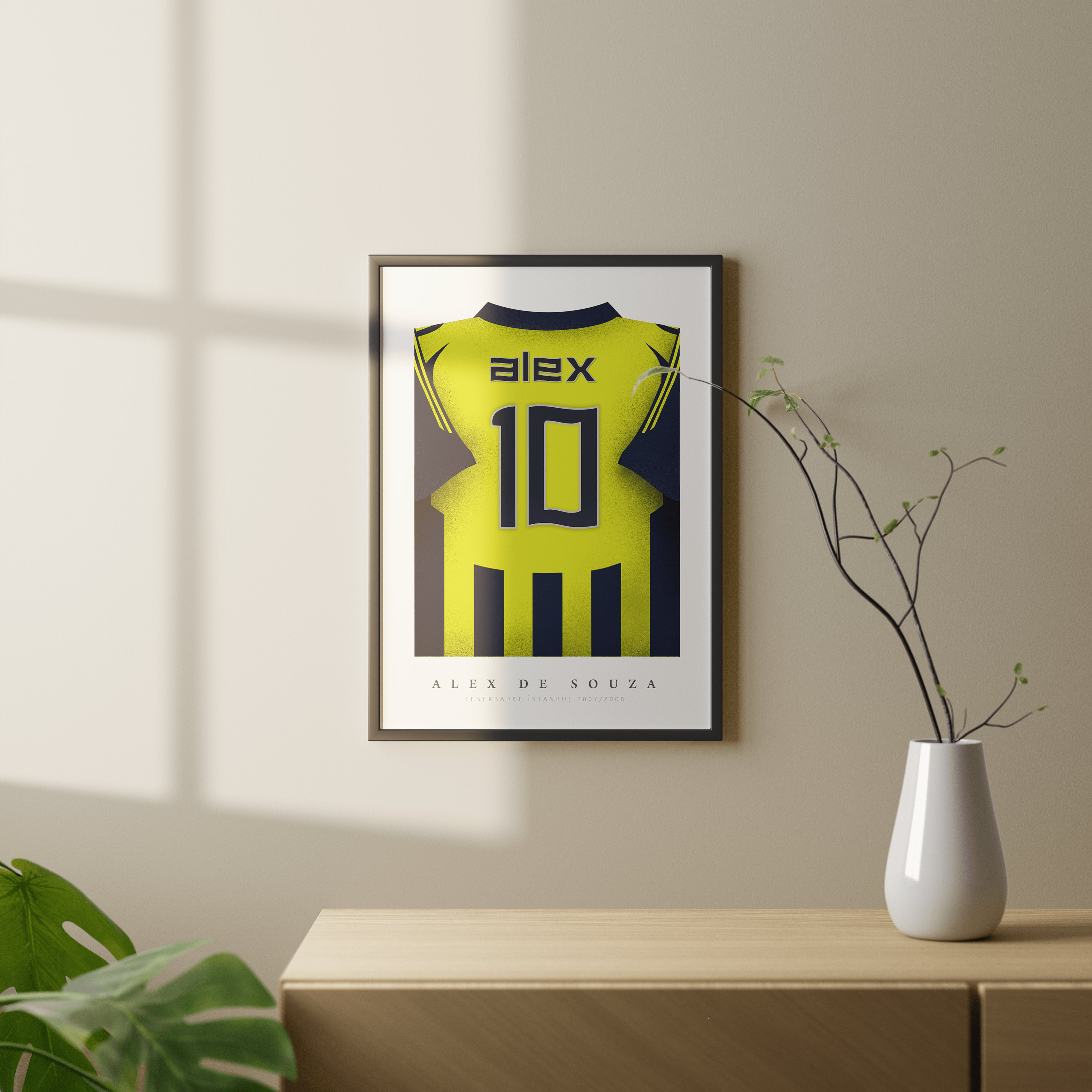 Fenerbahce Istanbul watercolor design Art Board Print by