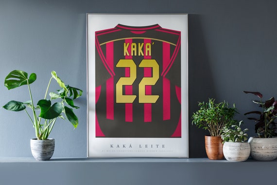 Kaka Shirt Poster • AC Milan 06/07 • Retro • Artwork • Football