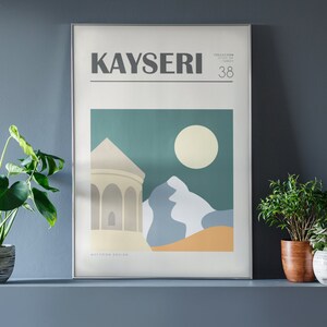 Kayseri Poster • Kayseri Art Print • Boho • Minimalist • Artwork • Wall Pictures • Living Room • Bedroom • Decoration • Deco • Wall Decoration