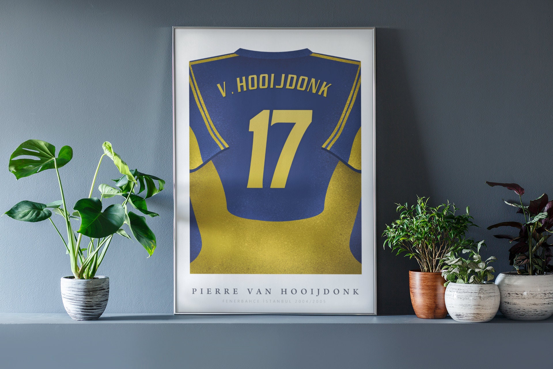 Pierre van Hooijdonk Shirt Poster Fenerbahce 04/05 Retro - Etsy Nederland
