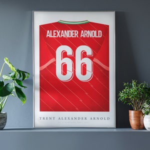 Alexander Arnold Shirt Poster • Liverpool 21/22 • Retro • Artwork • Football • Gift • For Him • For Friend • For Football Fan