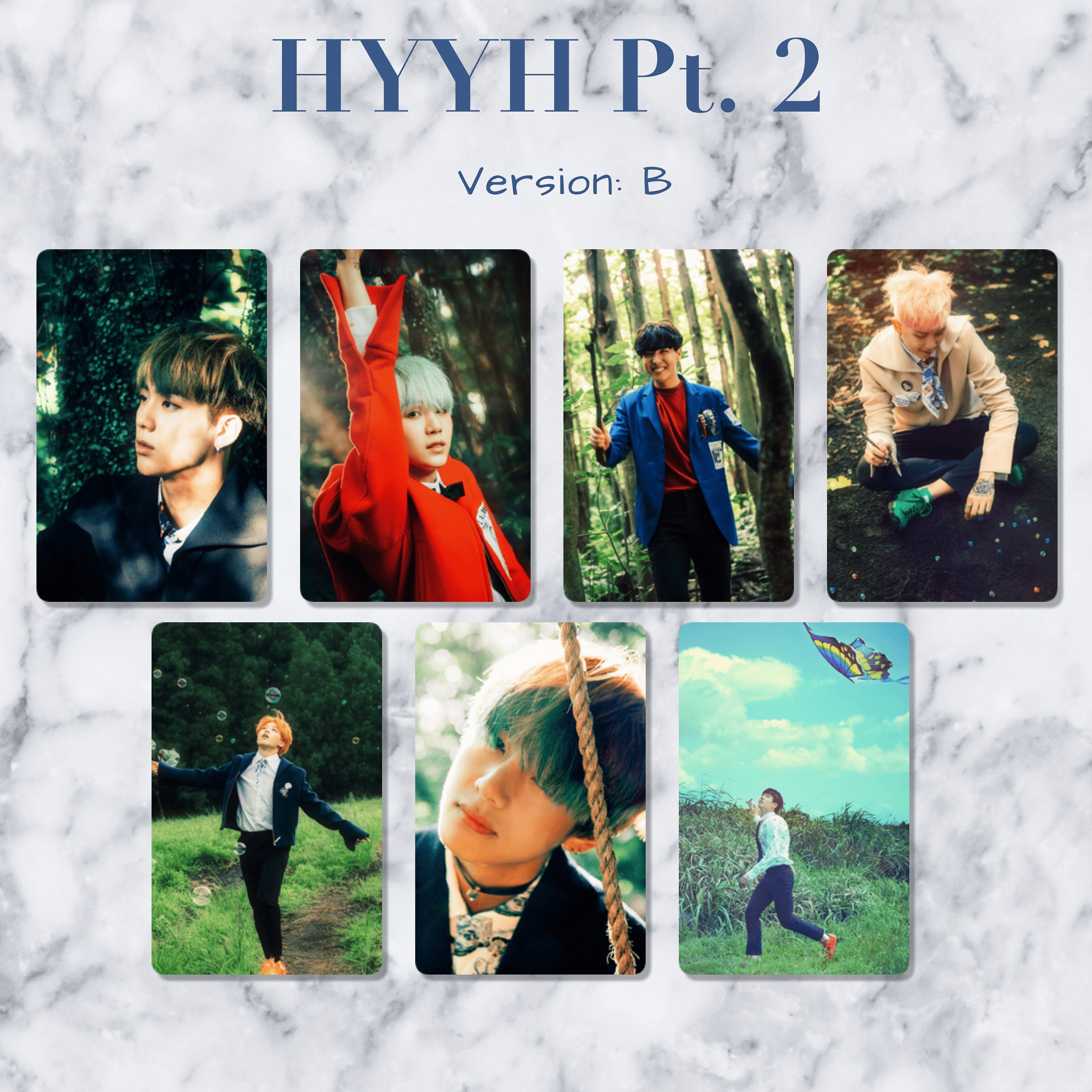 The Most Beautiful Moment in Life Pt. 2 Premium Photocards / Etsy