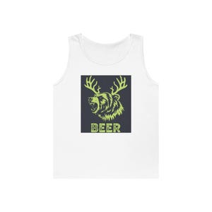 Beer Bear Tank Top: Funny Alcohol Lover Gift