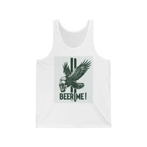 Beer Me Eagle Graphic Tank Top - Unisex Jersey Cotton