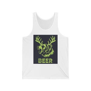 Beer Bear Tank Top: Funny Drinking Shirt, Party Apparel