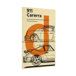 Car Enthusiast Poster, Porsche 911 Wall Art, Automobile Lover Print, Vintage Car Decor, Man Cave Gift, Garage Decor, Auto Enthusiast Gift,