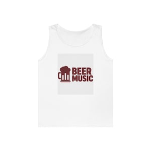Beer Music Tank Top: Alcohol Lover Gift, Summer Apparel