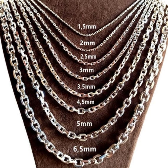 925 Sterling Silver Anchor Chain 
