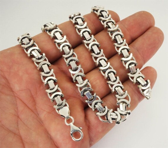 Buy Euro King With Oxide Chain 7mm and 9.7mm Byzantine Extra
