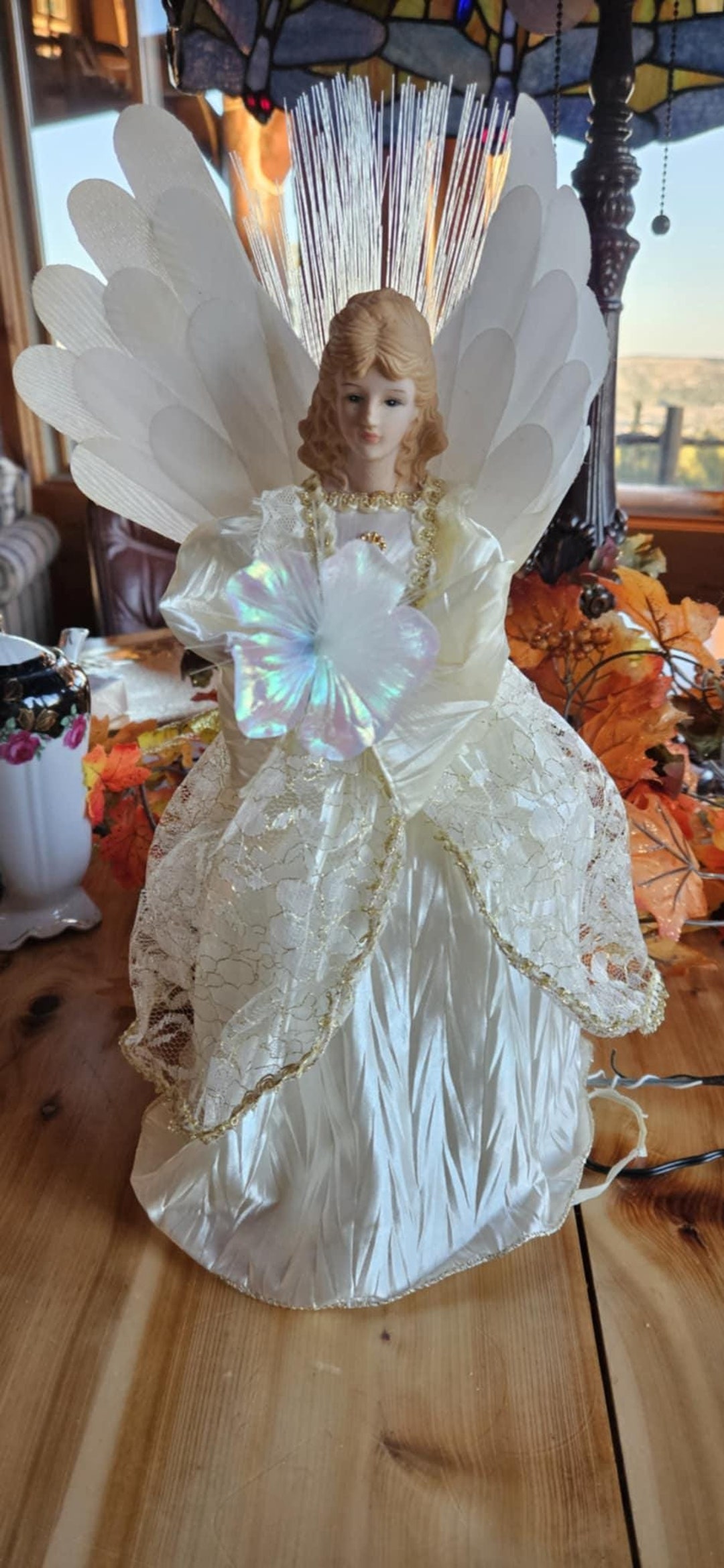 Kurt Adler Fiber Optic Angel Tree Topper - Etsy