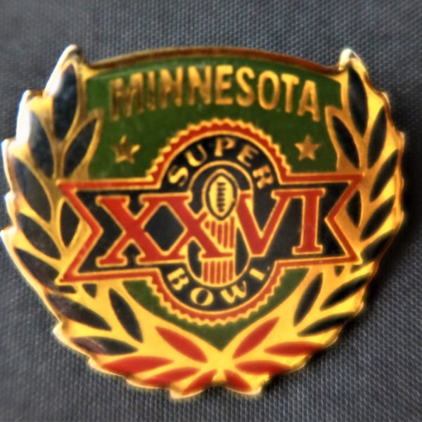 Minnesota Super Bowl XXVI Lapel Pin