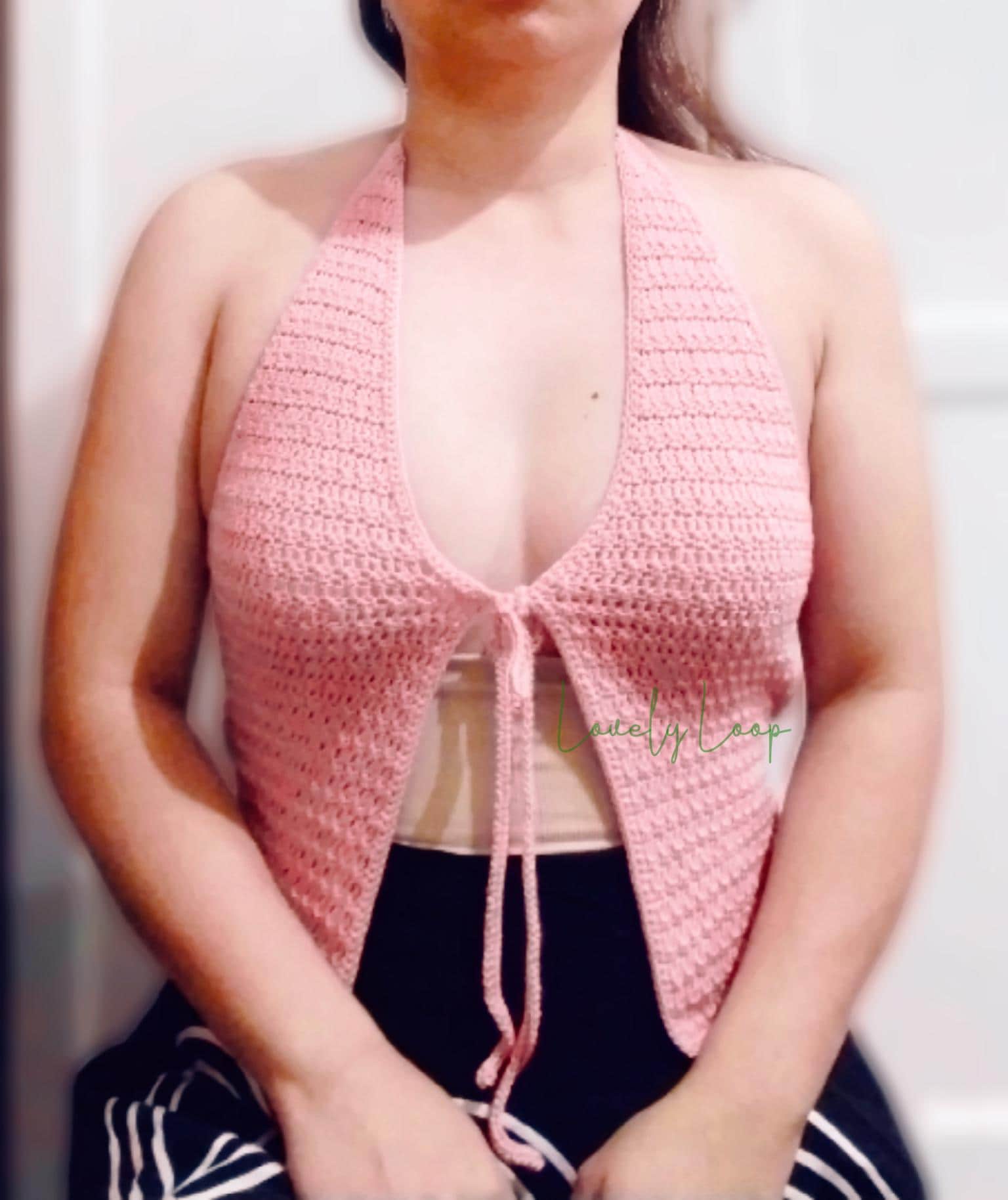 Front Tie Top Crochet Pattern (Aerielle Top)