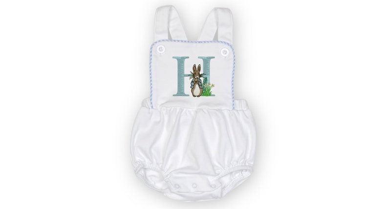 Peter Rabbit Monogrammed Sunsuit Personalized Bubble Romper - Etsy