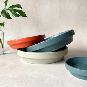 Hand Painted Terracotta Plant Saucer, Round Drainage Tray