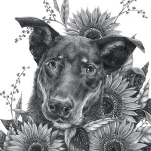 Personalized Botanical Portrait 5&quot; x 7&quot;