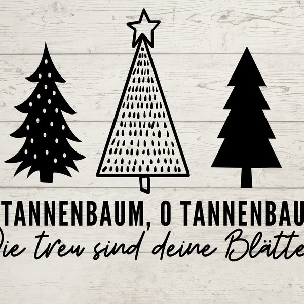 German Christmas SVG Tannenbaum Weihnachten Oma gift