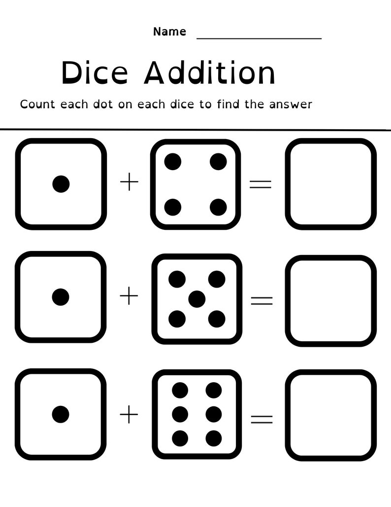 Math Block Dots Rows Touch Dot Math and Addition - Etsy