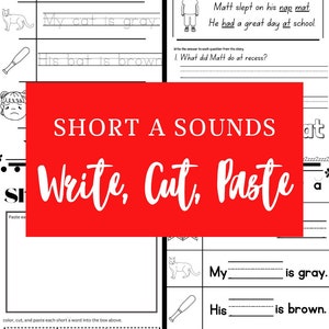 Short a CVC Worksheets