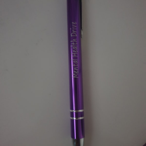 Mental Health Drive metal pen