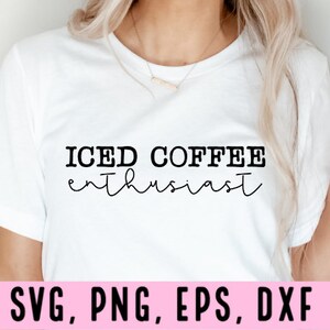 SVG-ontwerpbestand ijskoffie, koffie svg, koffie ontwerp, grappige koffie svg-bestand