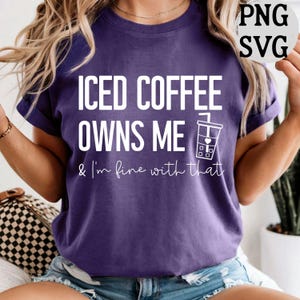 SVG-ontwerpbestand ijskoffie, koffie svg, koffie ontwerp, grappige koffie svg-bestand