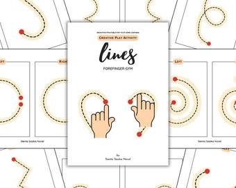 Forefinger Gym Game: Fine Motor Skills & Color Recognition (PDF Download)