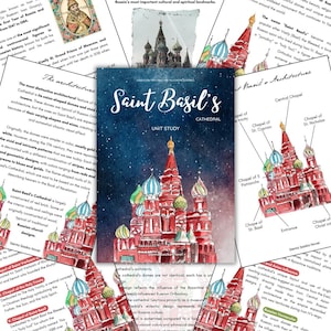 SAINT BASIL’S CATHEDRAL Unit Study, History, Russian, Moscow, Culture, Homeschooling, Montessori, Charlotte Mason