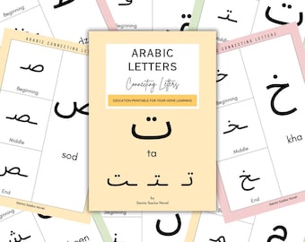 Arabic Letter Flashcards: Letter Position for Beginners (PDF)