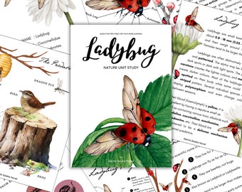 Ladybug Nature Unit Study: Homeschool Science (Digital Download)
