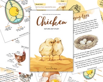 Chicken Nature Unit Study: Homeschool Printable (215 Pages) (Instant Download)