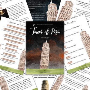 PISA LEANING TOWER Mini Study, pisa tower, the tower of pisa History, Italy, Culture, Homeschooling, Montessori, Charlotte Mason