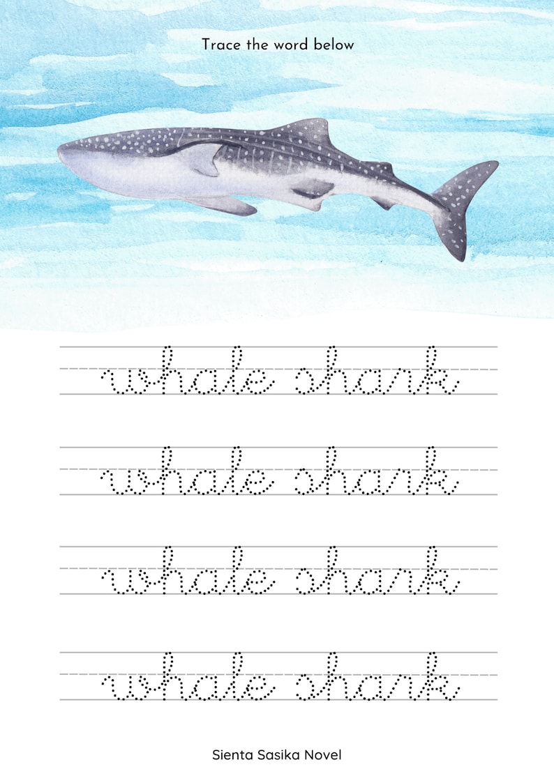 Shark Worksheets.pdf Whale Shark Nature Unit Study: Homeschool Science (PDF Download) - Etsy