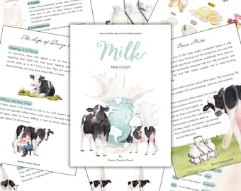 Milk Mini Study: Homeschool Science Printable (Instant Download)