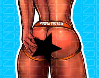 Power BTTM Die Cut Vinyl Sticker