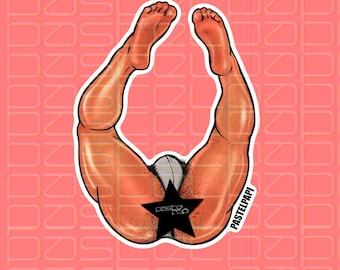 Peachy Die Cut Vinyl Sticker