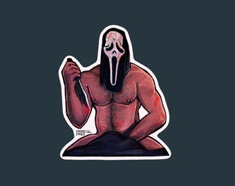 Spooky Scream Die Cut Vinyl Sticker