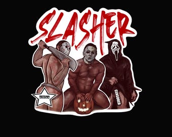 Slashed Die Cut Vinyl Sticker