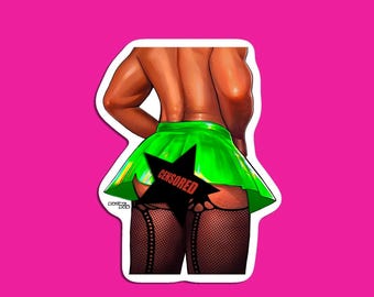Skirt Die Cut Vinyl Sticker
